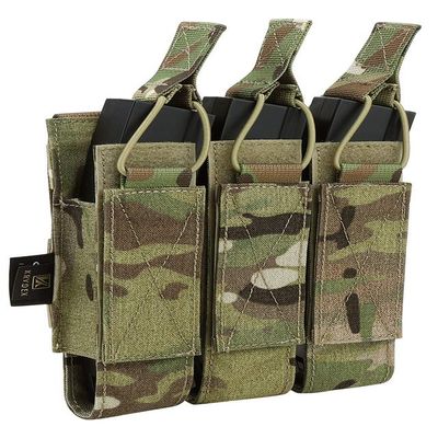 KRYDEX Open Top Triple MP7 MP5 MP9 Magazine Pouches Molle (MC)