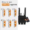 KRYDEX Open Top Triple MP7 MP5 MP9 Magazine Pouches Molle (Black) view 3