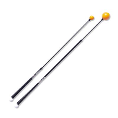 Orange Whip Distance Duo - Lightspeed 45" + Golf Swing Trainer 47" (Full Size)