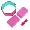 4pcs Yoga Stretch Set (1 Yoga Wheel+2 Yoga Block+1 Yoga Stretch Belt) Open Back Shoulder Pilates Circle Pain Stretching Shaping Body Fitness Set view 2