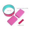 4pcs Yoga Stretch Set (1 Yoga Wheel+2 Yoga Block+1 Yoga Stretch Belt) Open Back Shoulder Pilates Circle Pain Stretching Shaping Body Fitness Set view 3