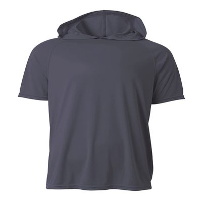 A4 Men's Cooling Performance Hooded T-Shirt 3XL Graphite