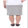 Kosher Casual Women's Modest French Terry Cotton Spandex Knee Length Straight Skirt with Sports Striping Small Olive view 4