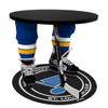 Team Tables St. Louis Hockey Table (Black Table Top) with St. Louis Puck Mat view 2
