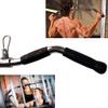 yuhqc Lat Cable Machine Attachment Curl Pulldown Barbell Revolving Bar, Multi-Exerciser Cable Attachment, Solid Steel Tricep Press Down Bar with Rubber Handgrips & Revolving Hanger(29 Inch) view 2