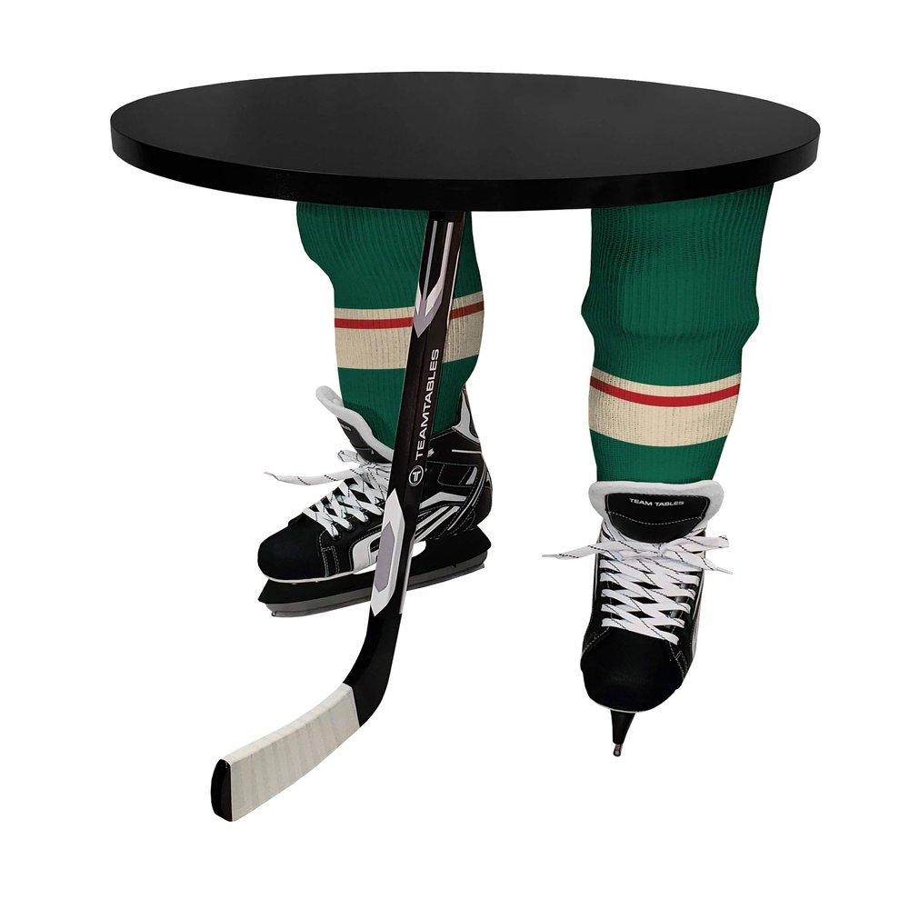 Team Tables Minnesota Hockey Table (Black Table Top)