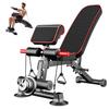 Adjustable Weight Bench Utility Workout Bench for Home Gym,Foldable Incline Decline Benches for Full Body Workout,Maximum Weight 600 Lbs view 1