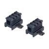 360 TACTICAL High Profile Picatinny Riser Mount (1" H x 1.5" L) Heavy Duty Mount 3 Slot (2 Pieces) view 1