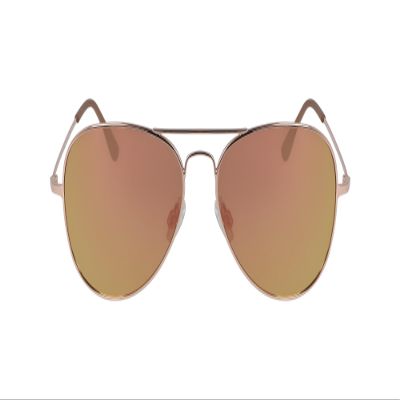 Columbia Norwester Aviator Polarized Sunglasses, Rose Gold/Rose Gold Polarized, 59 mm