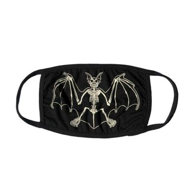 Skelli Bat White Face Mask Kreepsville 666 Horror Fashion Cover