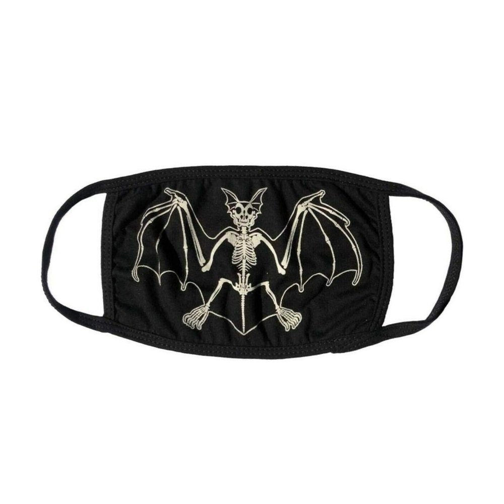 Skelli Bat White Face Mask Kreepsville 666 Horror Fashion Cover
