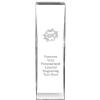 8" Impact Hero Crystal Award, Custom Engraved Hero Trophy, Engraving Included, Prime view 1