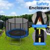 SereneLife 12FT Trampoline Outdoor  Heavy-Duty Backyard Trampoline for Kids and Adults with Wide Jumping Surface, Stable L-Shaped Legs, Safety Net, ASTM Approved, Supports 264 lbs., 144 x 106 IN view 2