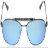 Columbia Womens Trail Dash Sunglasses, Gunmetal/Blue Flash Polarized, 50 Mm US view 2