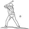 8" Impact Baseball Batter Crystal Award, Custom Engraved Baseball Batter Trophy, Engraving Included, Prime view 3