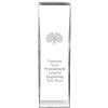 8" Impact Checkered Flags Crystal Award, Custom Engraved Checkered Flags Trophy, Engraving Included, Prime view 1