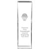 8" Impact Basketball - Ball in Net Crystal Award, Custom Engraved Basketball - Ball in Net Trophy, Engraving Included, Prime view 1