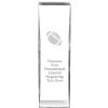 8" Impact Football Crystal Award, Custom Engraved Football Trophy, Engraving Included, Prime view 1
