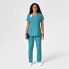 WonderWink W123 Womens Drawstring Scrub Pant  Teal Blue, X-Large view 3