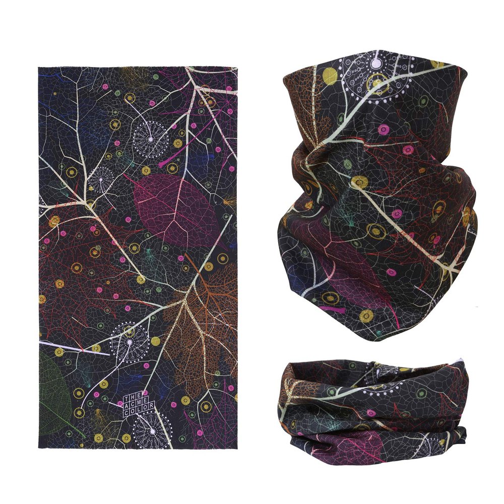 SMEHCF Novelty Seamless Bandana Balaclava Face Cover Mask Shield Neck Gaiter Reusable Breathable Dustproof Windproof Unisex Bohemia Leaf Pattern