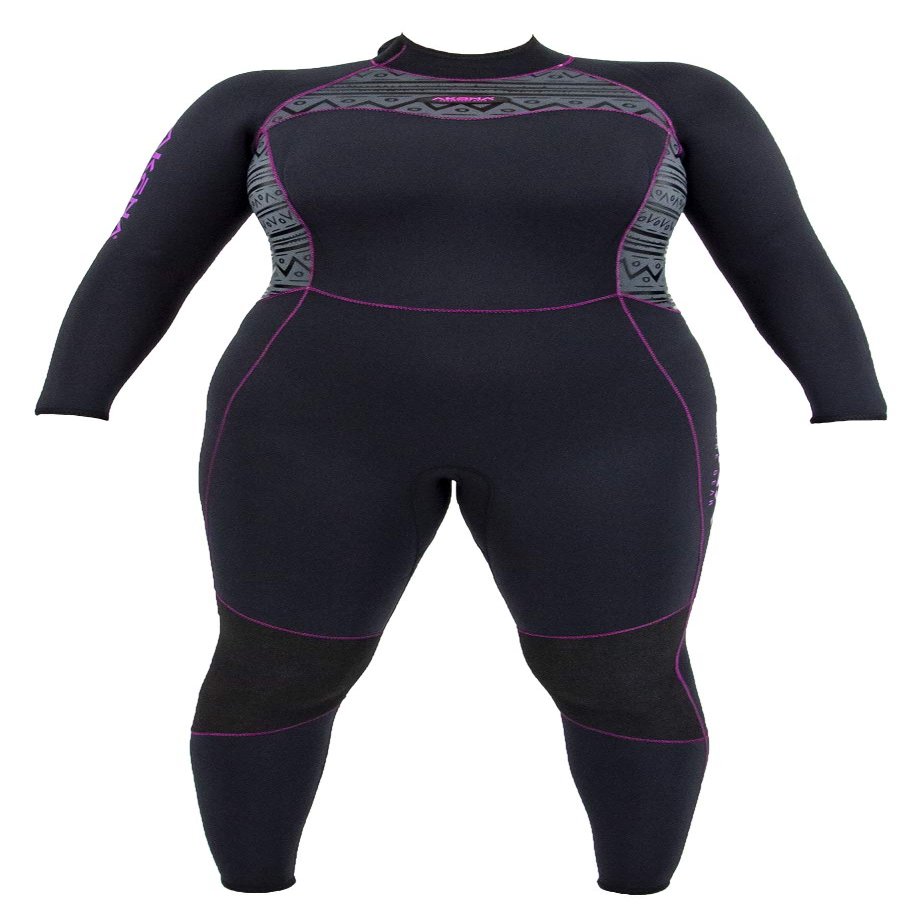 AKONA Women's 5mm Full Suit. Quantum Stretch Neoprene - Magenta - 7