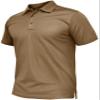 TACVASEN Mens Polo Shirts Short Sleeve Dry Fit Collared Shirt Performance Pique Polos Moisture Wicking for Tactical Athletic Golf Brown XL view 1