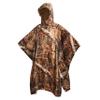 AUSCAMOTEK Camo Rain Poncho Hooded Waterproof Camouflauge Raincoat for Hunting Hiking Camping Fishing Forest Brown One Size view 1