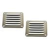 MARINE CITY Rectangle Stamped Louvered Vent  316 Grade Stainless Steel 4-13/16" x 5", Durable, Rust-Resistant, and Easy to Install for Boats, Yachts, and Marine Environments (Pack of 2) view 1