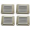 MARINE CITY Rectangle Stamped Louvered Vent  316 Grade Stainless Steel 4-13/16" x 5", Durable, Rust-Resistant, and Easy to Install for Boats, Yachts, and Marine Environments (Pack of 4) view 1