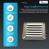 MARINE CITY Rectangle Stamped Louvered Vent  316 Grade Stainless Steel 4-13/16" x 5", Durable, Rust-Resistant, and Easy to Install for Boats, Yachts, and Marine Environments (Pack of 4) view 3
