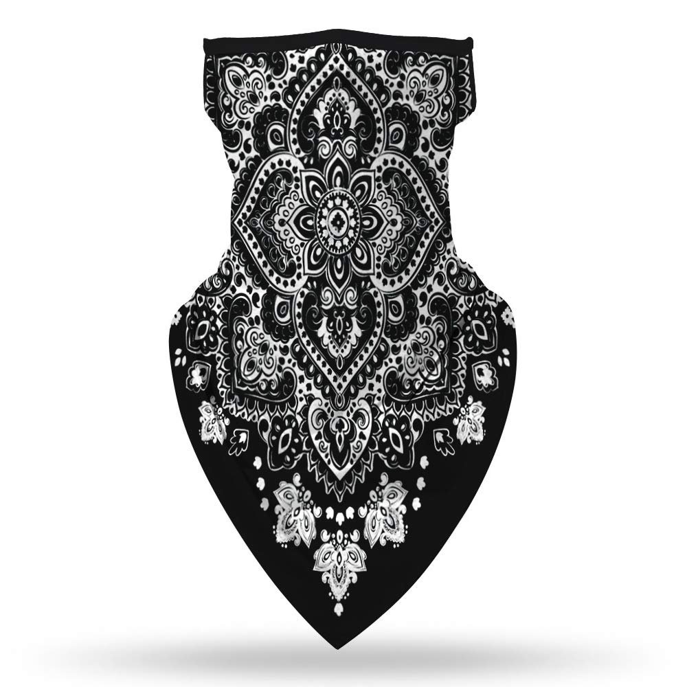 Angelife Face Mask for Man Women Bandana Balaclava with Ear Hangers Cooling Neck Gaiter Scarf