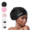 COPOZZ Extra Large Swim Cap, Designed for Long Hair Braids Dreadlocks Weaves Hair Extensions Curls & Afros, Silicone Bathing Cap Swimming Hat for Women Men view 1