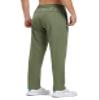 BGOWATU Men's Sweatpants with Zip Pockets Lightweight Quick Dry Athletic Workout Joggers Elastic Waist Hiking Travel Pants A2 Green 2XL view 3