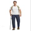 BGOWATU Men's Sweatpants with Zip Pockets Lightweight Quick Dry Athletic Workout Joggers Elastic Waist Hiking Travel Pants A2 Navy S view 4