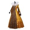 Fortunehouse stand collar Queen Elizabeth Cosplay Costume medieval gold ball gown dress (XXL) view 2