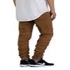 AIRNINE Men's Premium Twill Drop Crotch Jogger Pants S-5XL (Shirring_dk Wheat, Medium) view 2