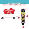Kryptonics 36" Complete Longboard Skateboard  Colorful Design for Kids, Great for Cruising & Tricks view 3