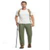 BGOWATU Men's Sweatpants with Zip Pockets Lightweight Quick Dry Athletic Workout Joggers Elastic Waist Hiking Travel Pants A2 Green S view 4