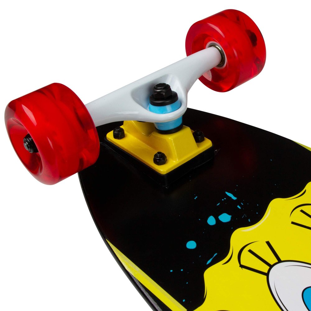 Kryptonics 36 Longboard Complete Skateboard - Fun and Colorful Design for Kids! for Cruising and Tricks, Ideal for All