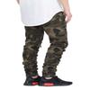 AIRNINE Men's Premium Twill Drop Crotch Jogger Pants S-5XL (Shirring_Olive camo, 2X-Large) view 2