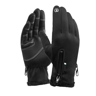 Waterproof Cycling Winter Gloves for Women Men with Touch Screen, Warm Thermal Fleece Lined Motorcycle Driving Gloves Windproof Cold Weather Non-Slip for Outdoor Snow Ski Running Glove Liner