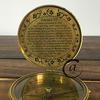 AV Magnet Needle Brass Compass with Wooden Box - King Edward Printed view 3
