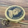 AV Magnet Needle Brass Compass with Wooden Box - King Edward Printed view 4