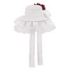 Clobeau Fascinators Hat Women Party Church Fancy Veil Wedding Hat Hair Fascinator (White) view 1