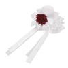 Clobeau Fascinators Hat Women Party Church Fancy Veil Wedding Hat Hair Fascinator (White) view 2