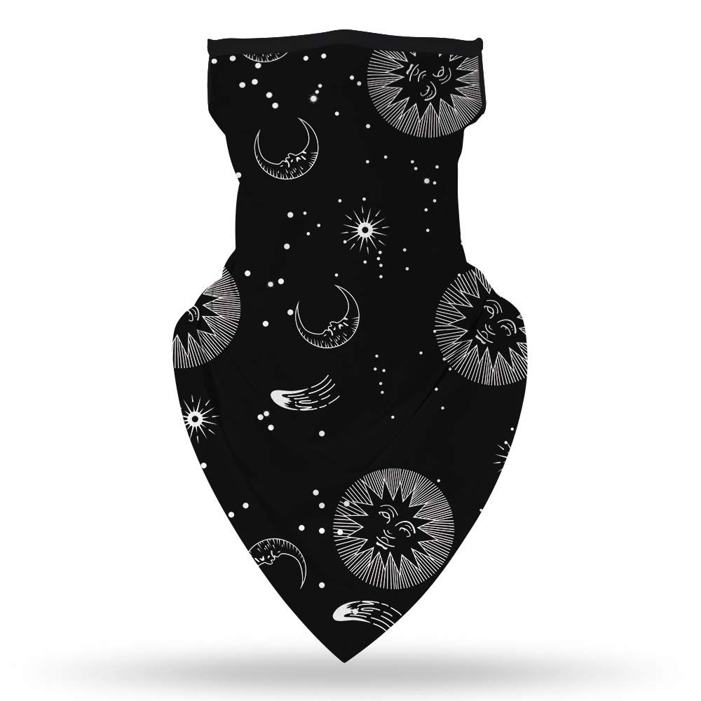 Angelife Bandana Balaclava with Ear Hangers Cooling Neck Gaiter Scarf for Man Women Face Mask