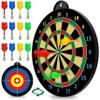 Dart Board - 12pcs Magnetic Darts - Excellent Indoor Game and Party Games - Gifts for 5 6 7 8 9 10 11 12 Year Old Boy Kids view 1