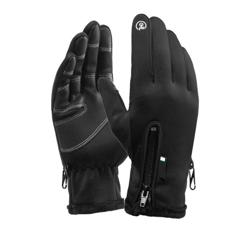 Waterproof Cycling Winter Gloves for Women Men with Touch Screen, Warm Thermal Fleece Lined Motorcycle Driving Gloves Windproof Cold Weather Non-Slip for Outdoor Snow Ski Running Glove Liner