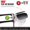 AoHeng Polarized Clip On Sunglasses,Transparent Flip,Unisex,1.00mm Thickened Lenses view 4