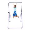 X FACTOR Kids Gymnastics Bar Jungle Gym Horizontal Kip Bar Junior Training Height Adjustable Children Monkey Bars Folding Climb Tower Balance Bar Asymmetric Bar Playground (Pink) view 1